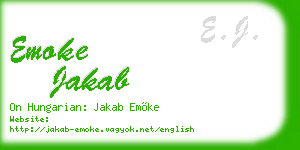 emoke jakab business card